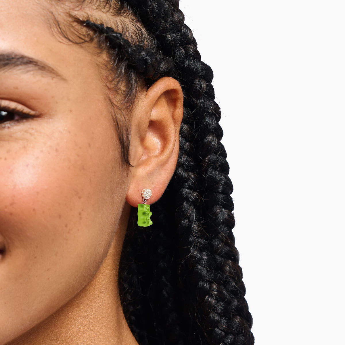 THOMAS SABO Ear Studs with Green Goldbears