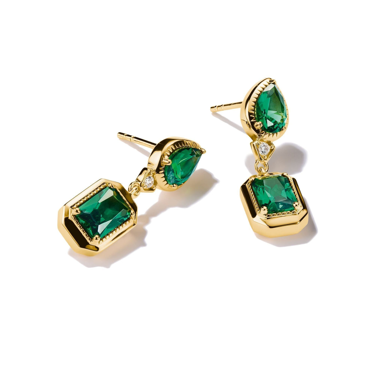 THOMAS SABO Earrings with Green Stones