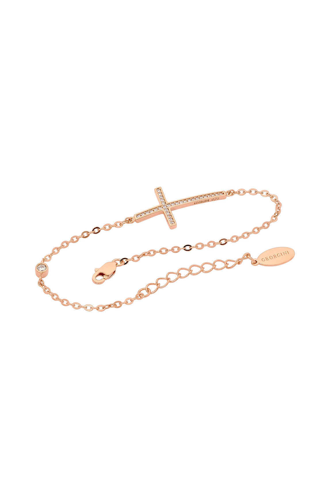 CROSS BRACELET ROSE GOLD