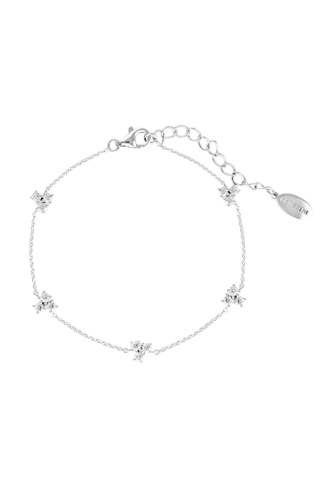 GEORGINI THE LAYERED EDIT TROIS BRACELET SILVER