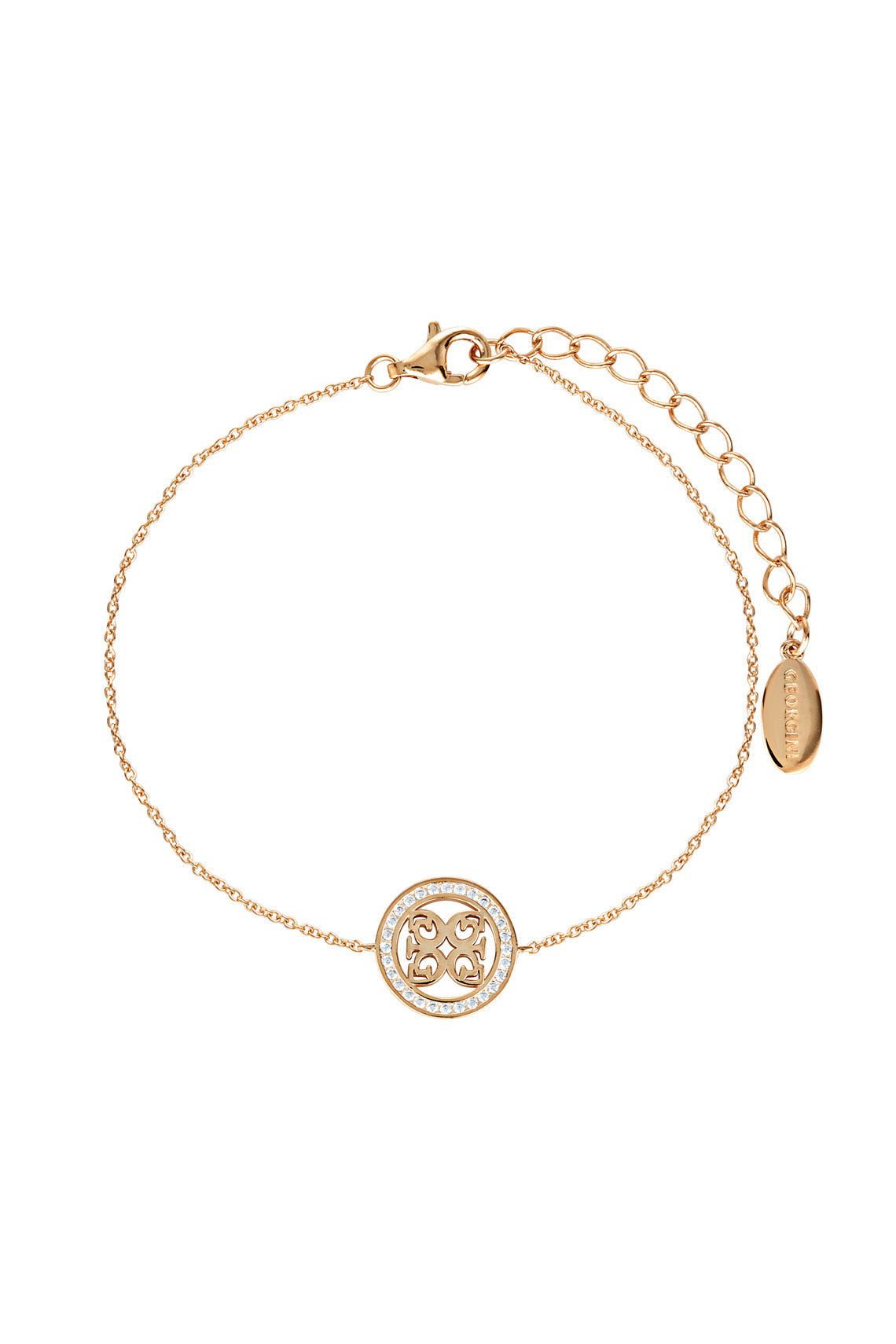 SIGNATURE MEDALION BRACELET ROSE GOLD