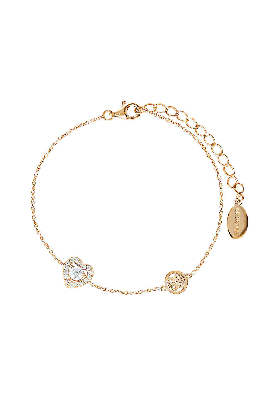 SIGNATURE SEALED WITH A KISS BRACELET ROSE GOLD
