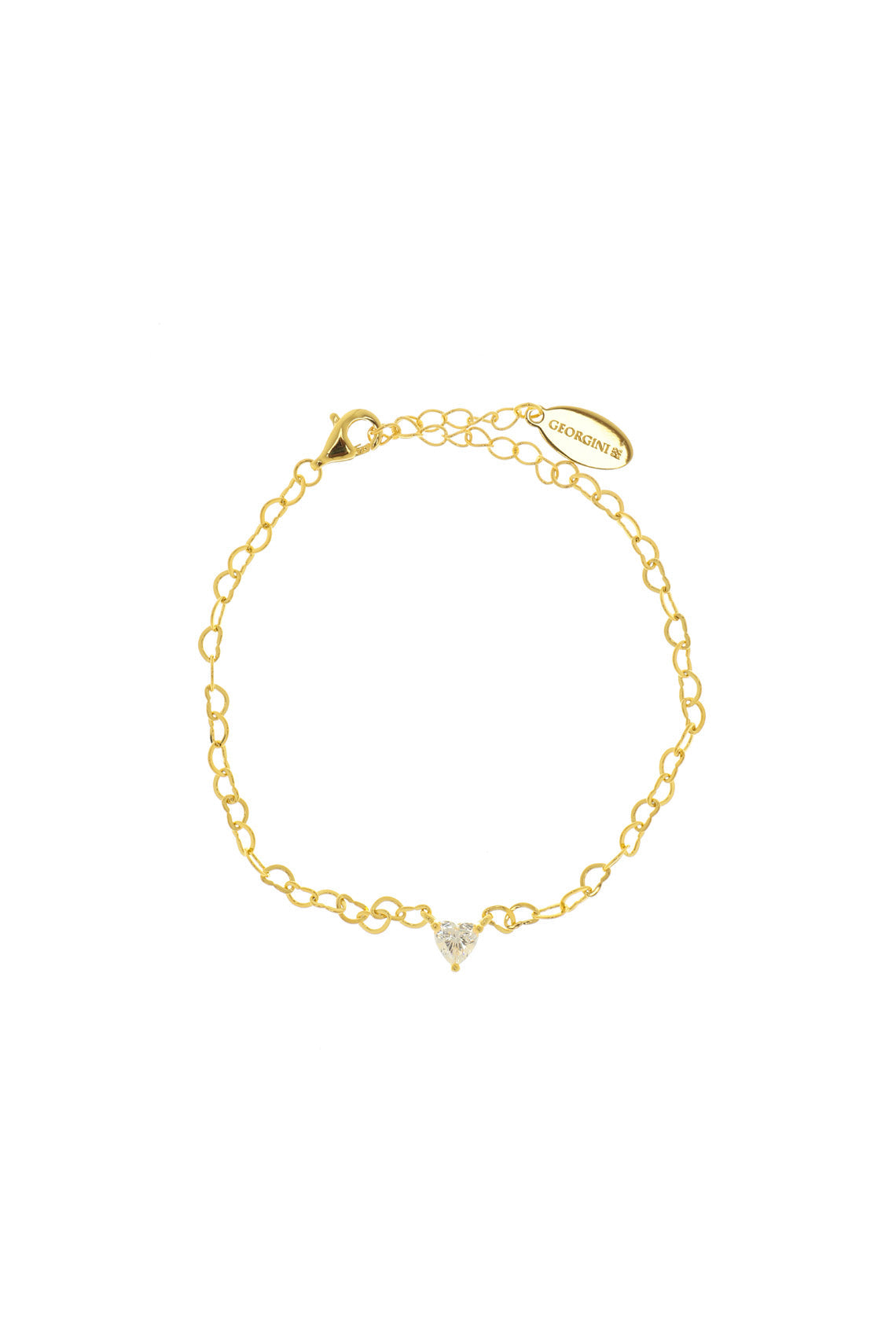 SWEETHEART HEART CHAIN BRACELET GOLD