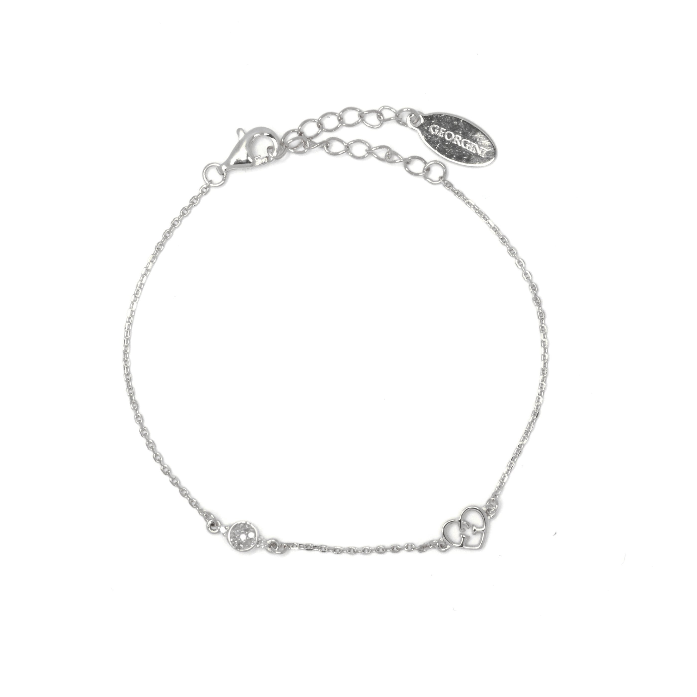Diamonds by Georgini Seven Natural Diamond Dotti Bracelet Silver