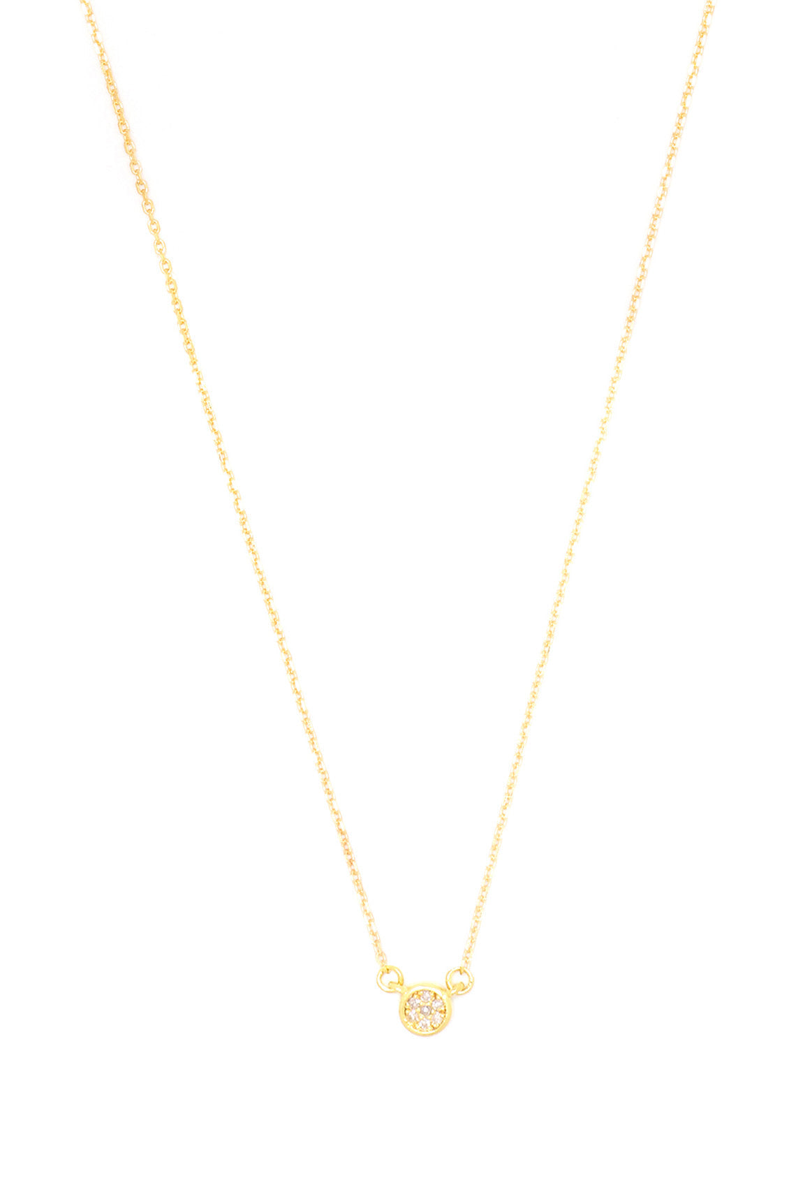 SEVEN NATURAL DIAMOND DOTTI PENDANT GOLD