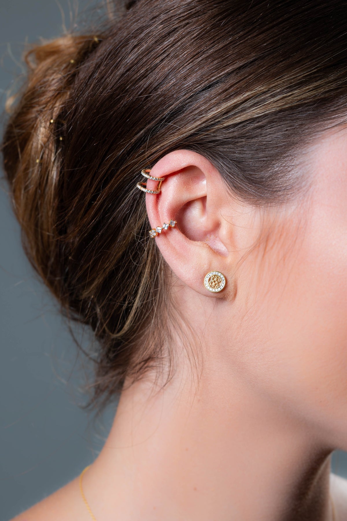 SIGNATURE DOUBLE EAR CUFF GOLD