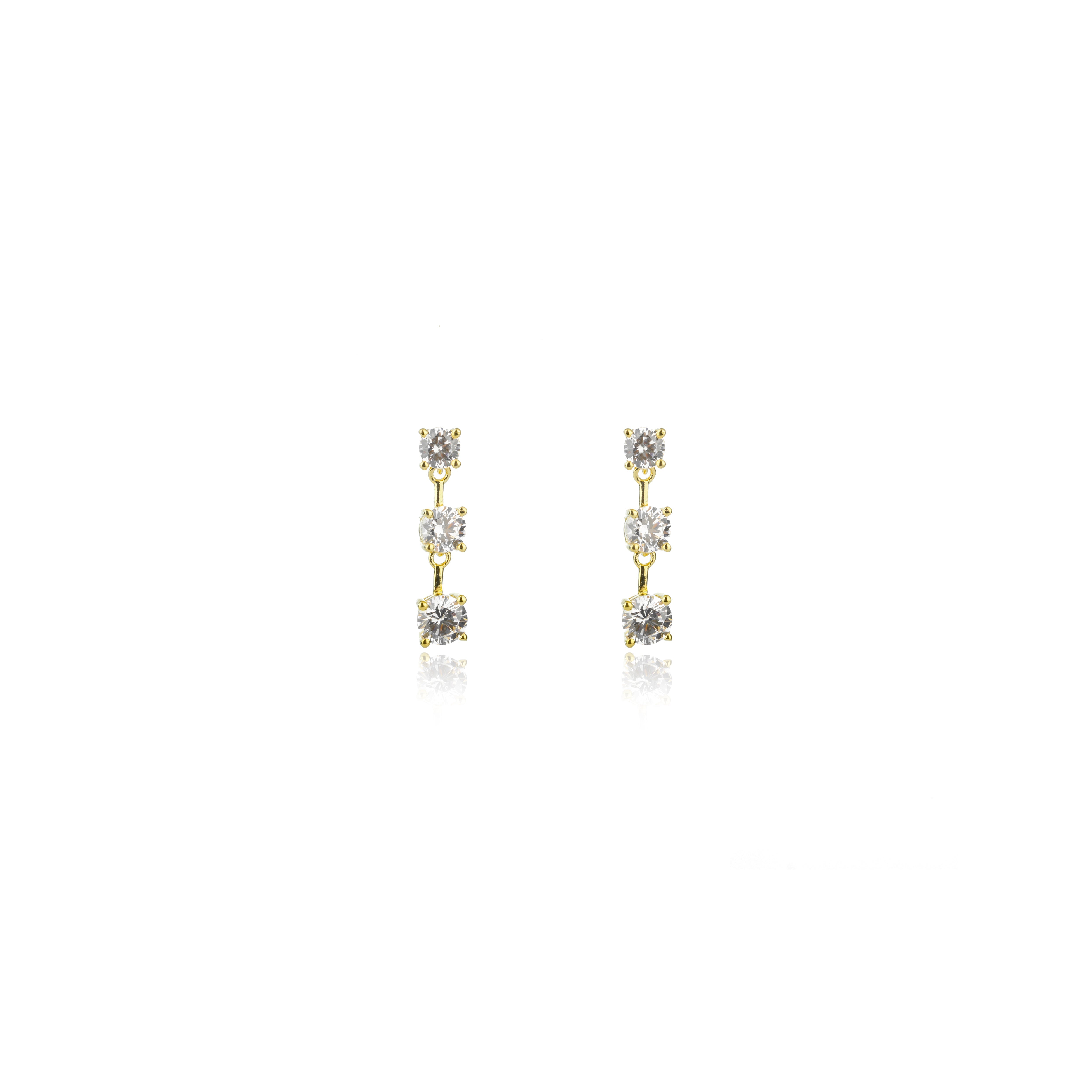 Georgini Gifts Trilogy Earrings Gold