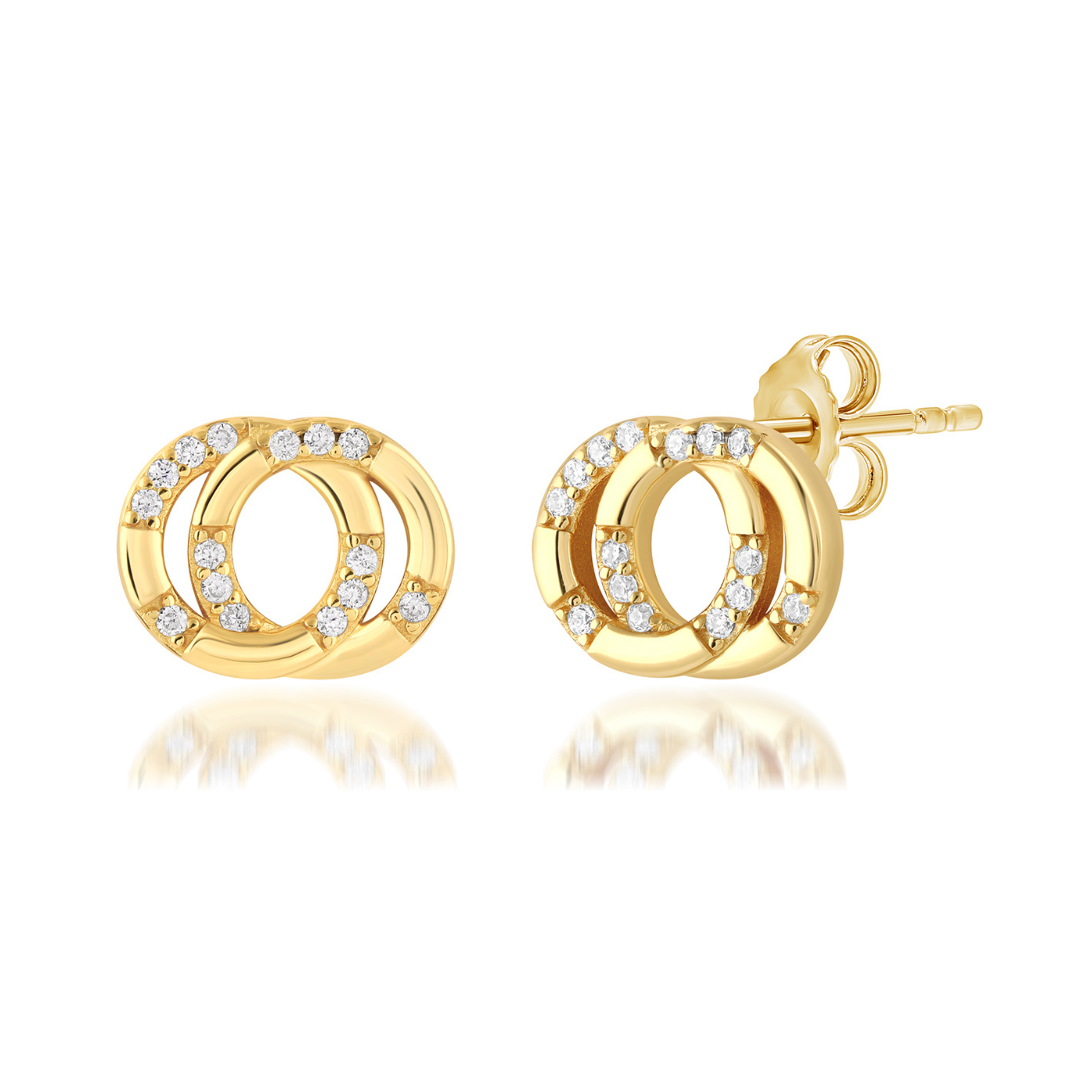 Georgini Alchemy Couture Link Earrings Gold