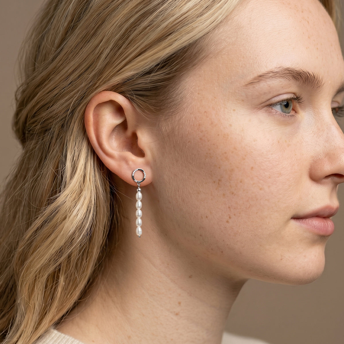 GEORGINI ALCHEMY PHASE EARRINGS SILVER