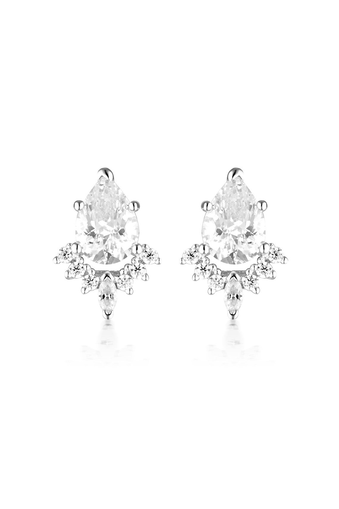 ICONIC BRIDAL PENELOPE EARRING SILVER