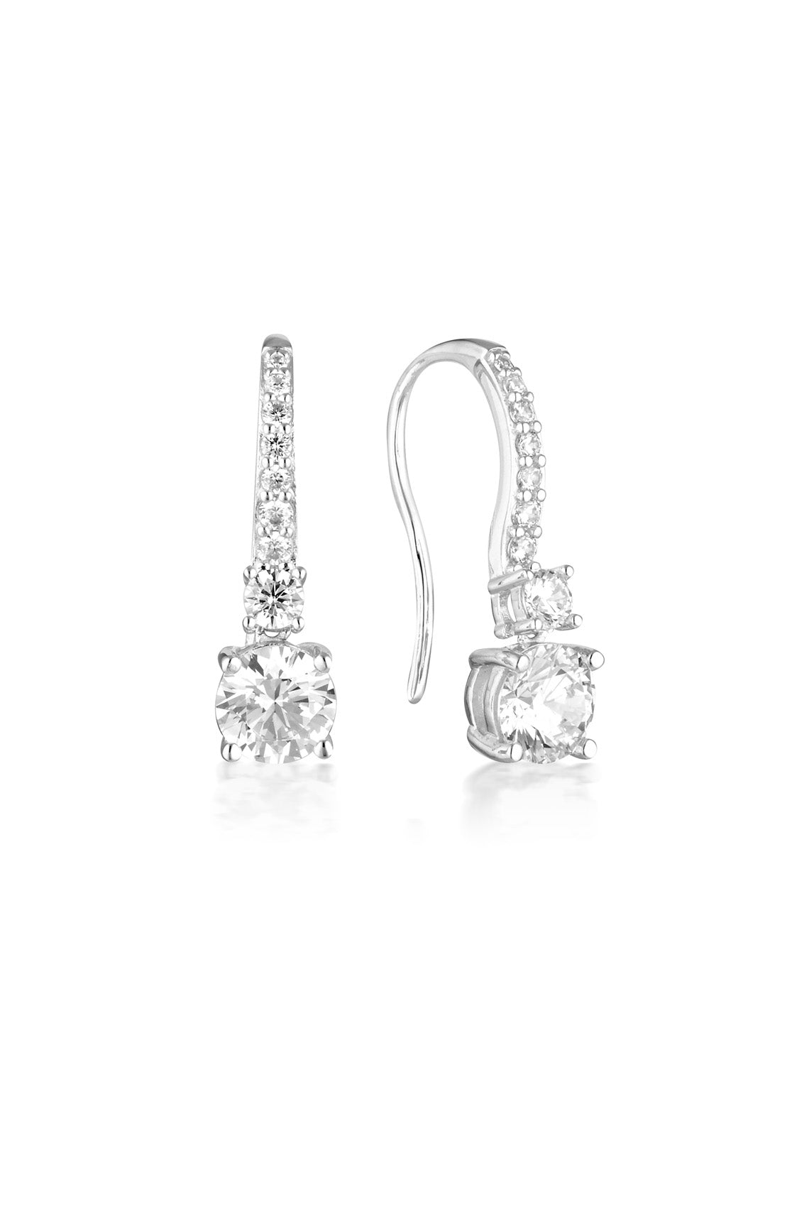 ICONIC BRIDAL DAPHNE EARRINGS SILVER
