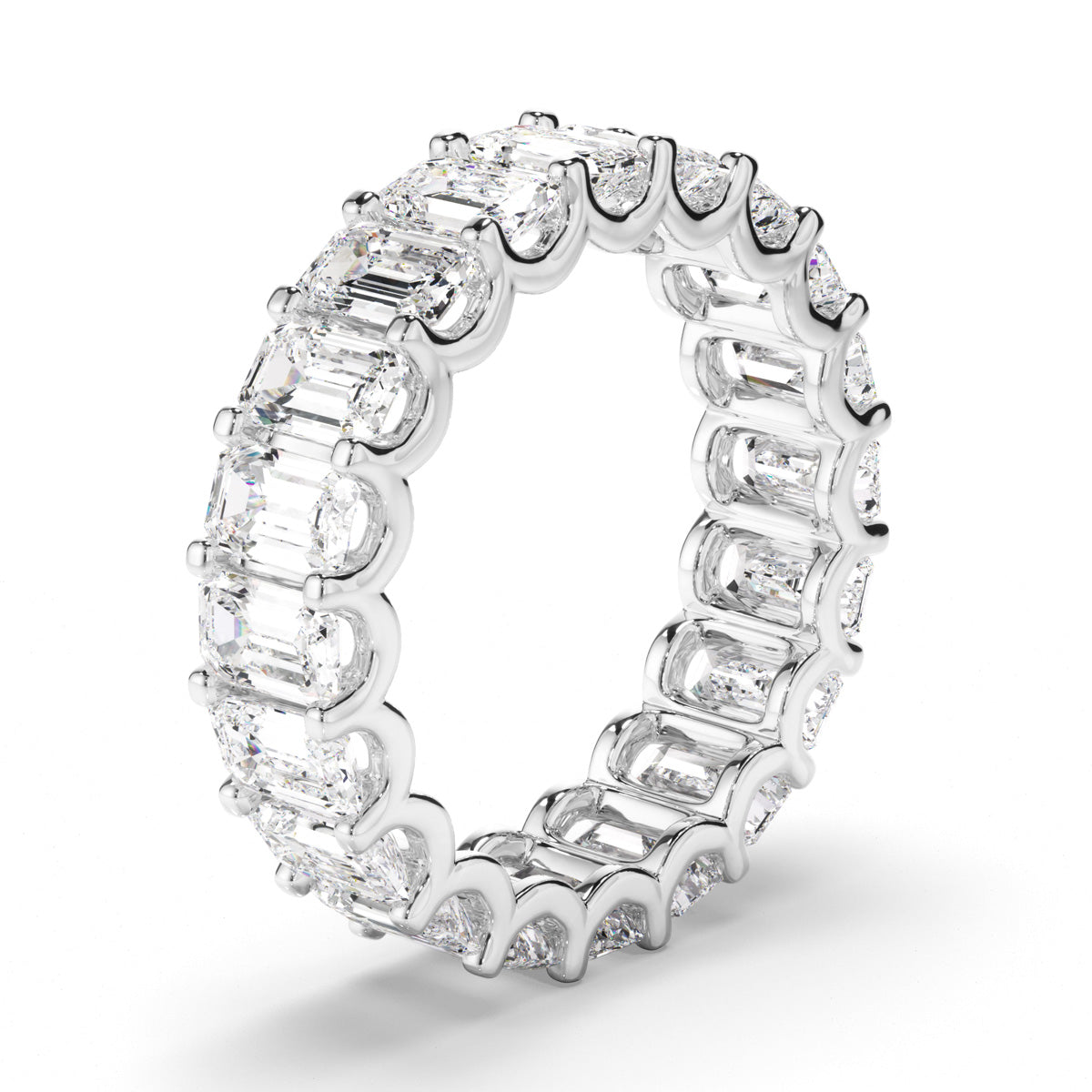 Emerald Cut Diamond Eternity Ring