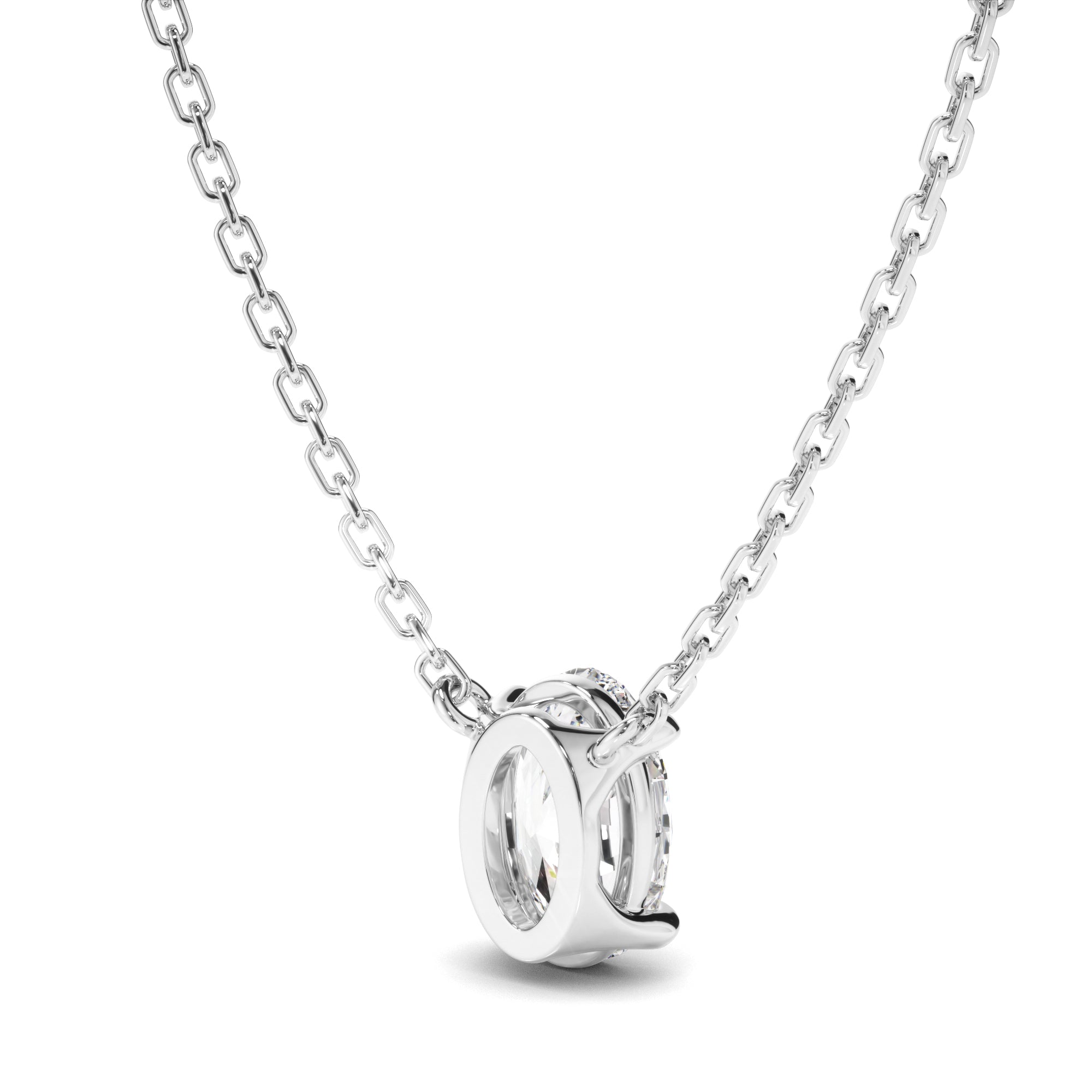 Oval Cut Diamond Necklet
