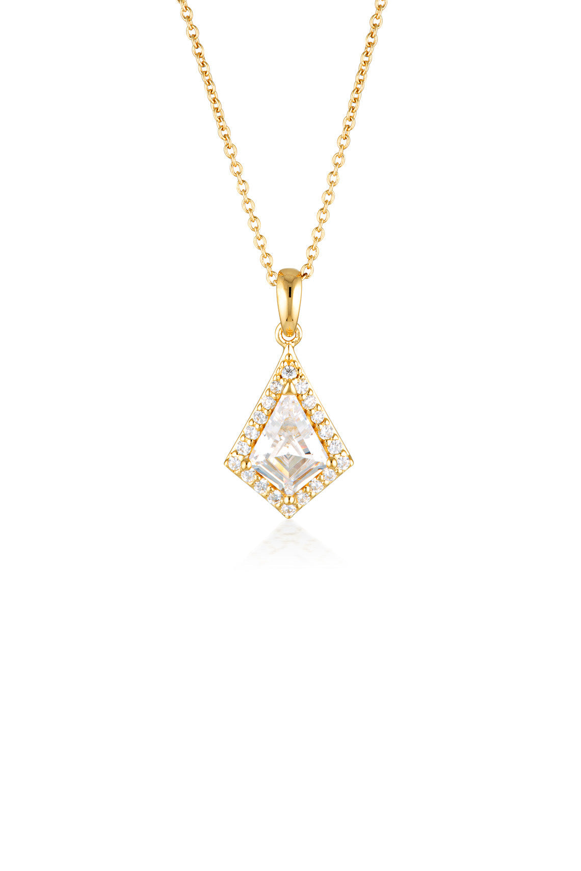 ROCK STAR SHIELD GOLD PENDANT