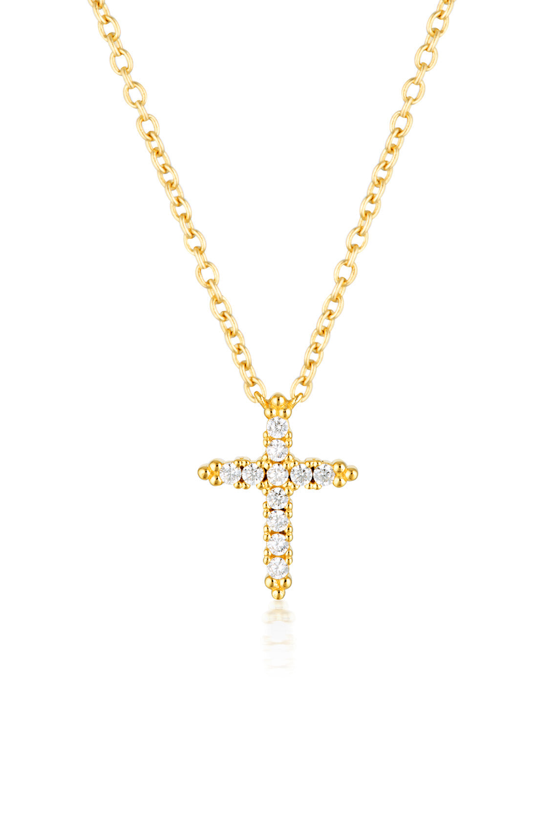 ROCK STAR CROSS GOLD PENDANT