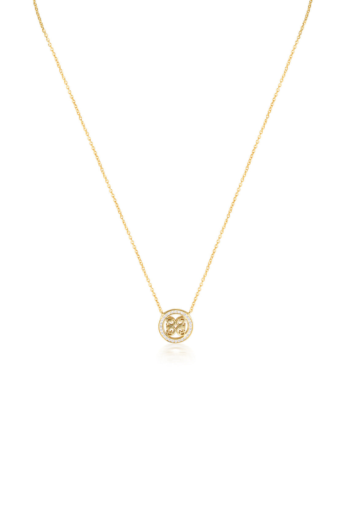 SIGNATURE MEDALION PENDANT GOLD
