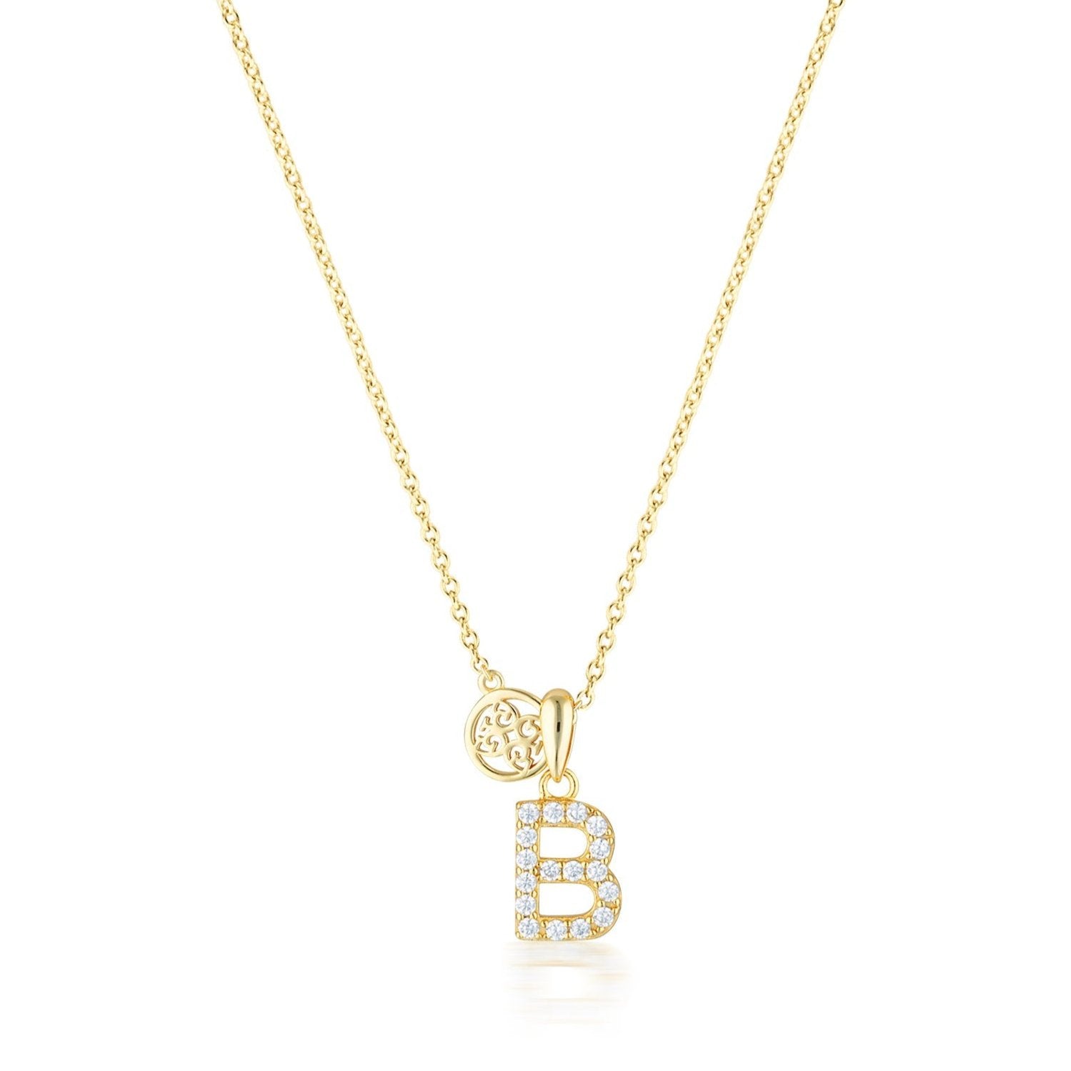 Georgini Luxury Letters B Initial Pendant Gold