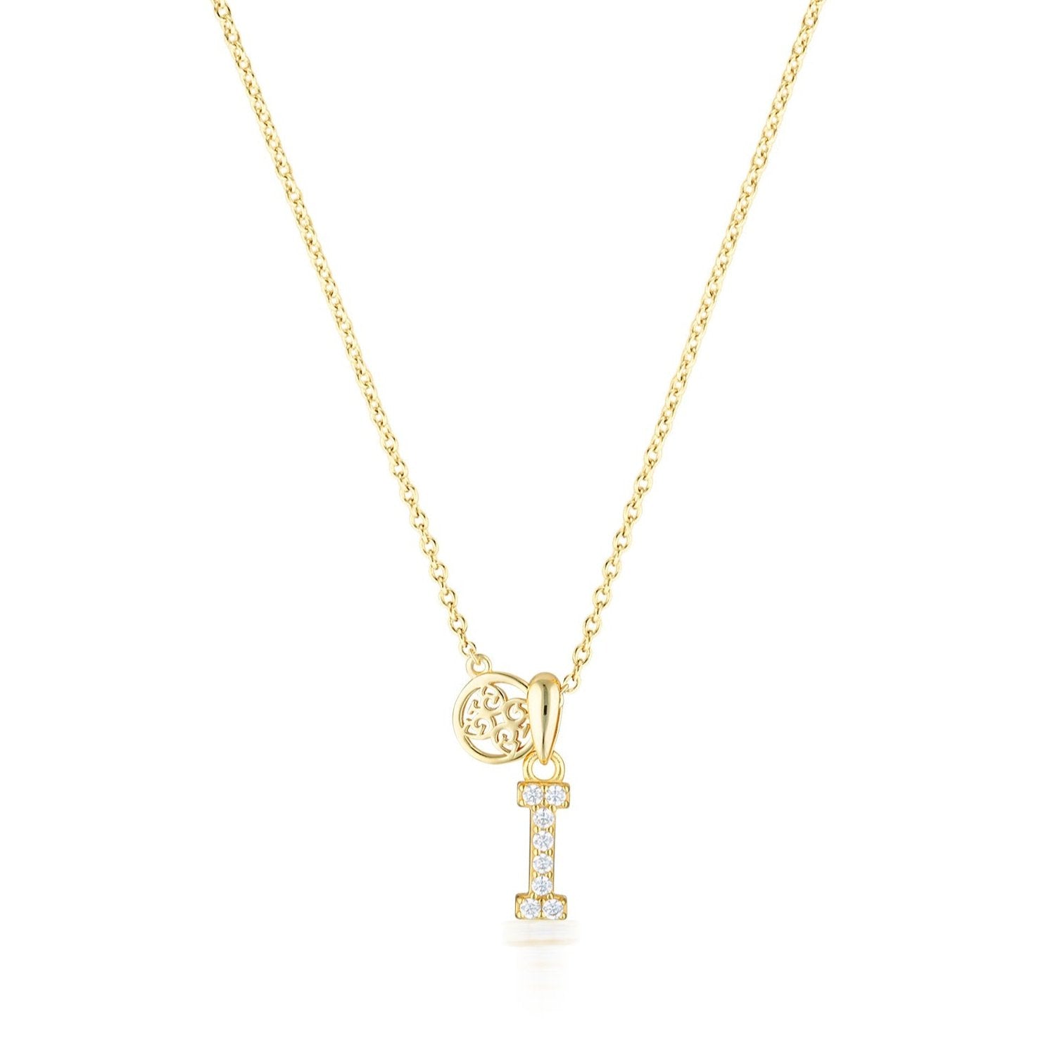 Georgini Luxury Letters I Initial Pendant Gold