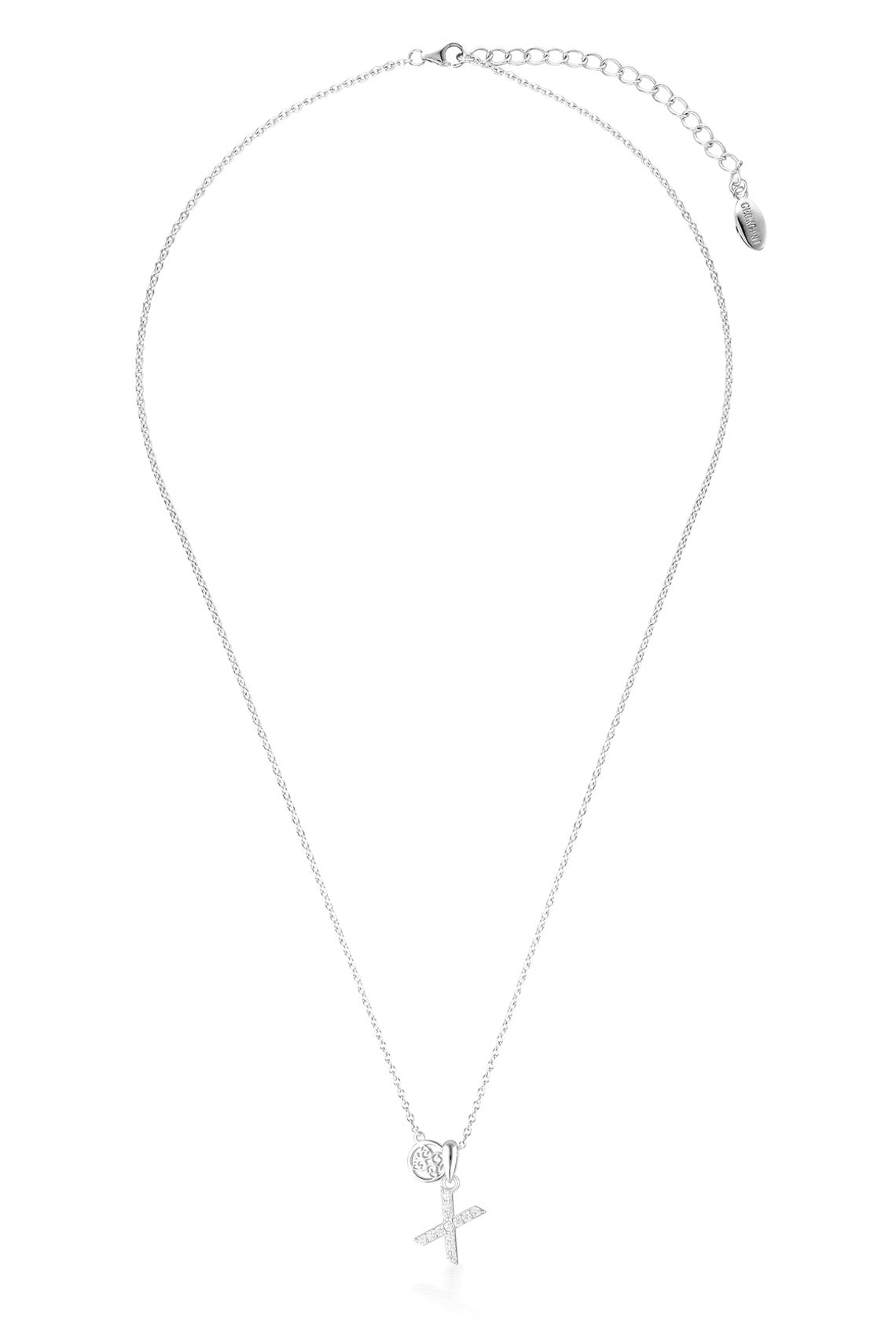 LUXURY LETTERS X INITIAL PENDANT SILVER
