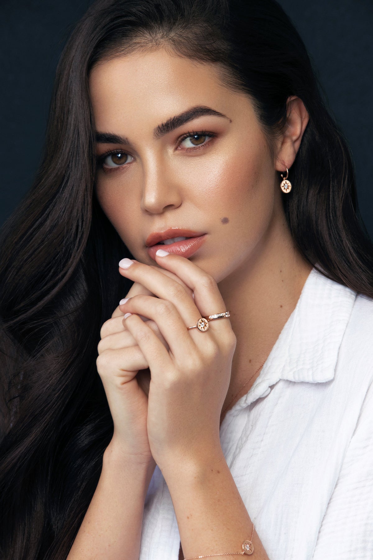 STELLAR LIGHTS ROSE GOLD RING