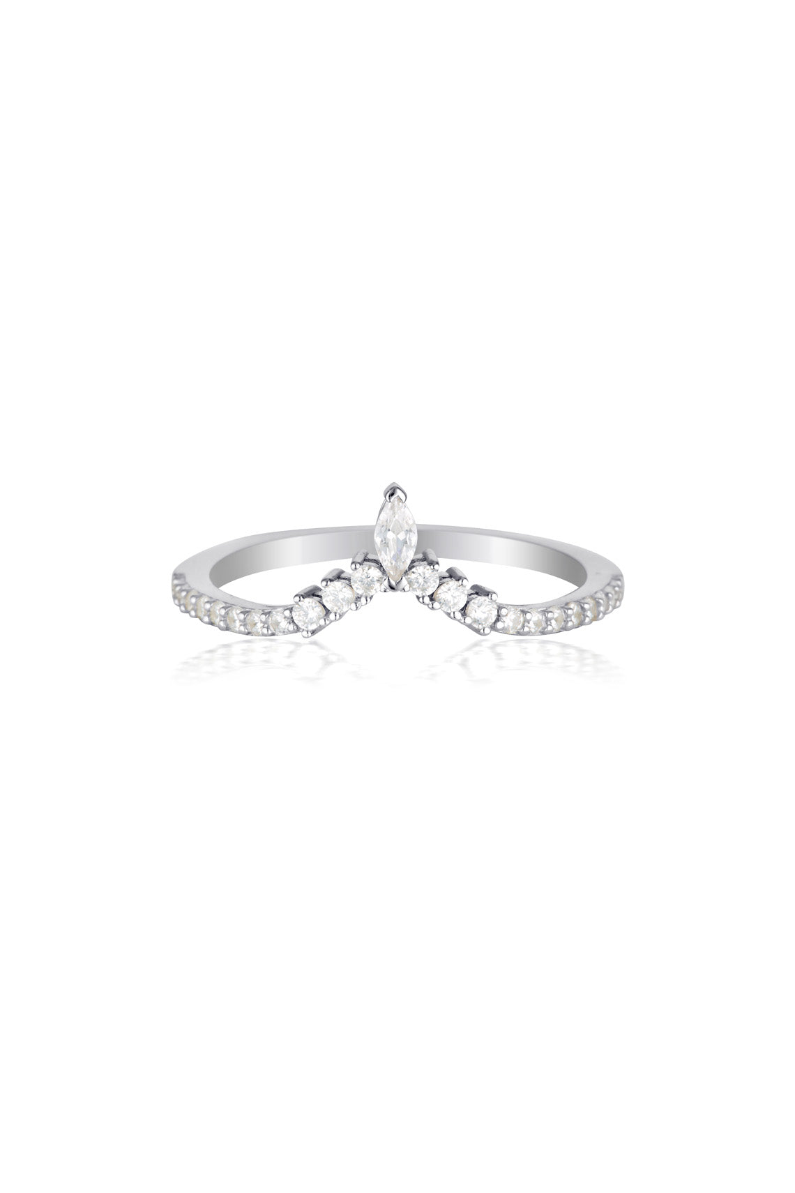 ROCK STAR TIARA SILVER RING