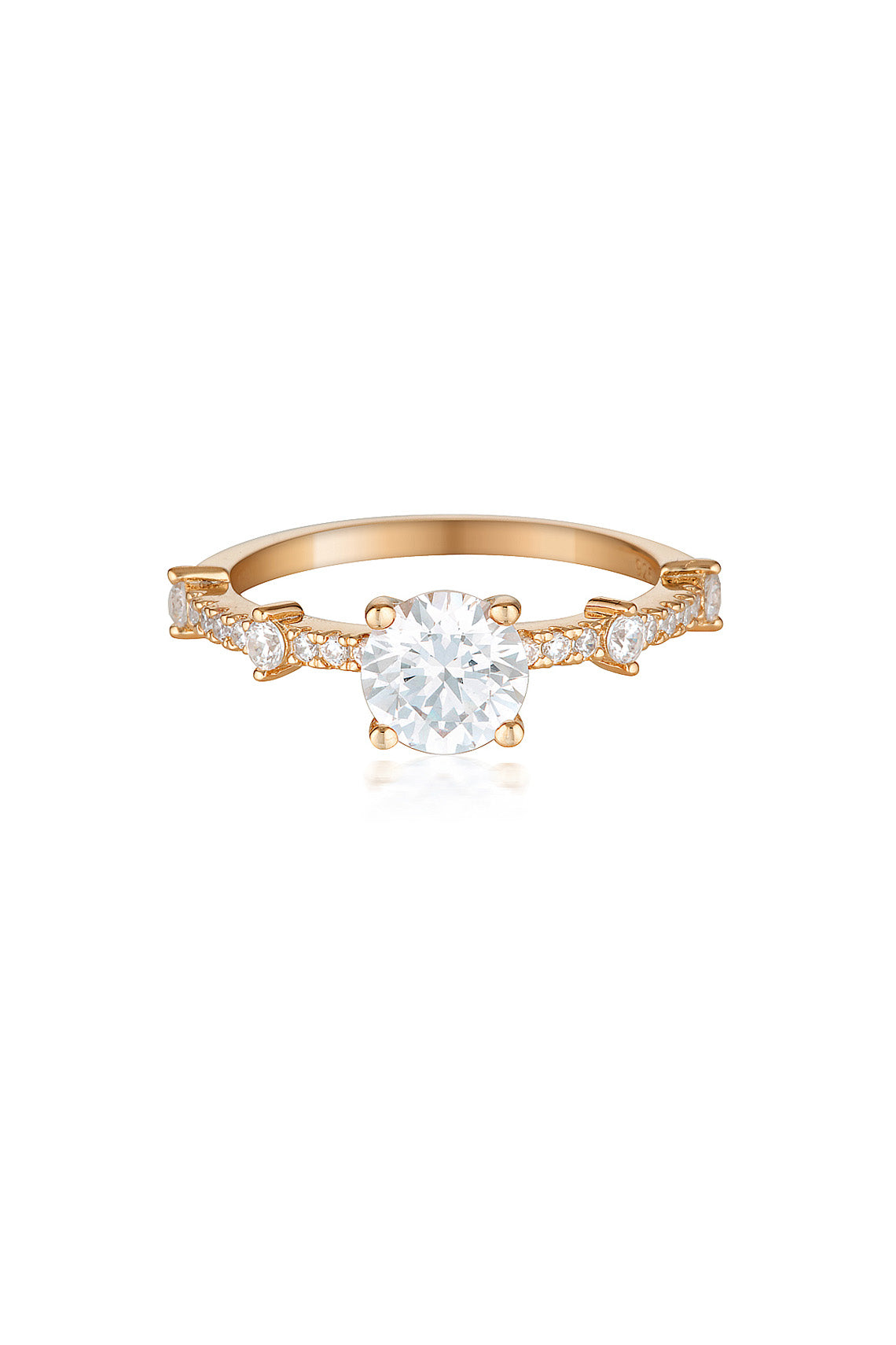 RED CARPET GALA SOLITAIRE RING ROSE GOLD