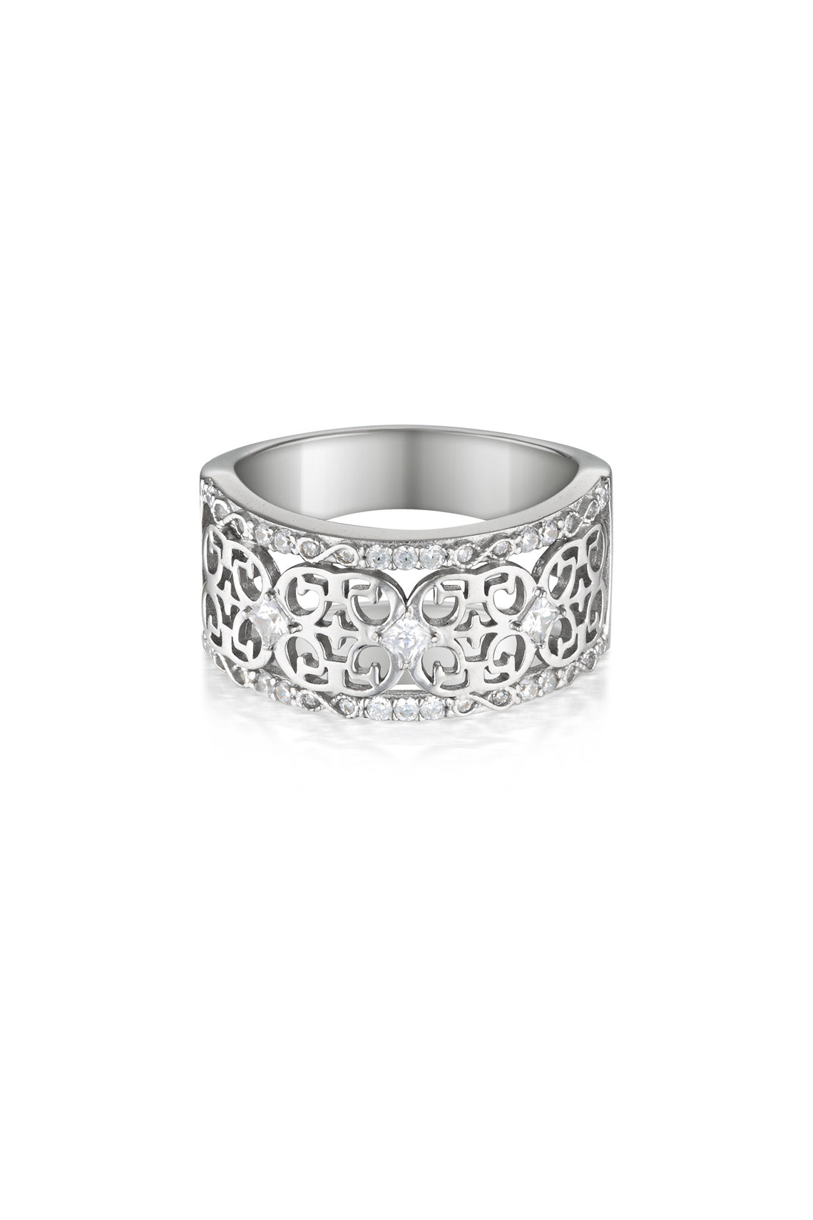 SIGNATURE HISTORY RING SILVER
