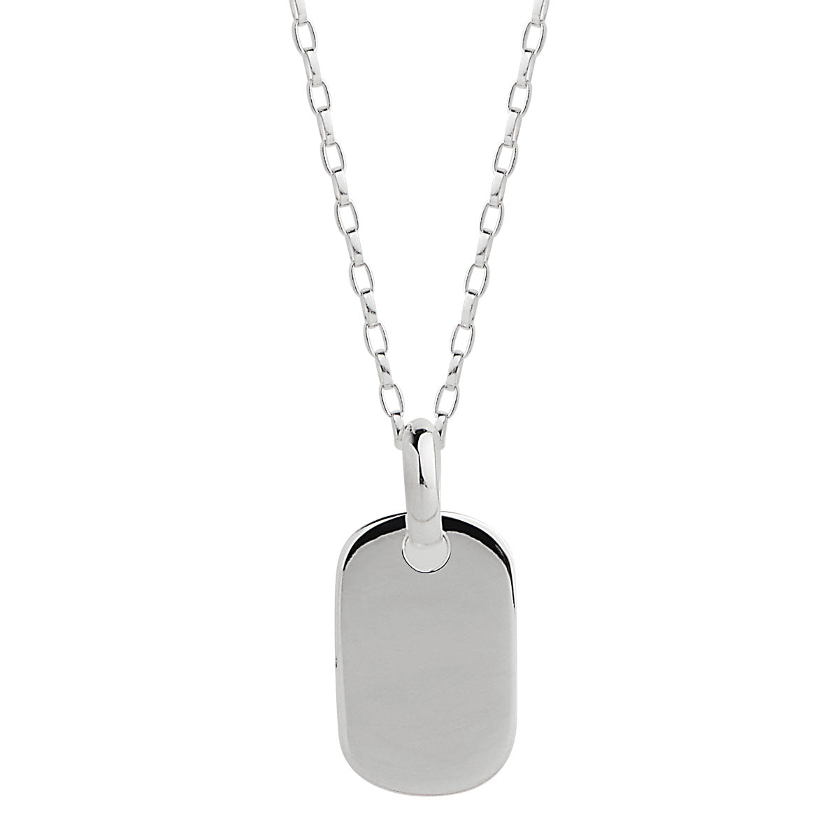 NAJO Moto Men's Silver Necklace (55cm)