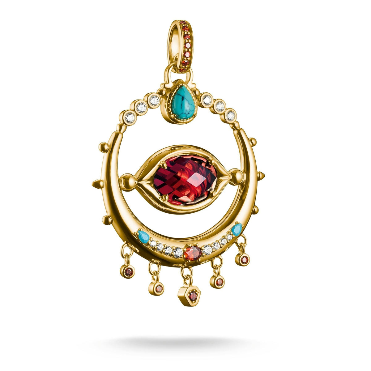 THOMAS SABO Elyndra Pendant with Red Zirconia Stone