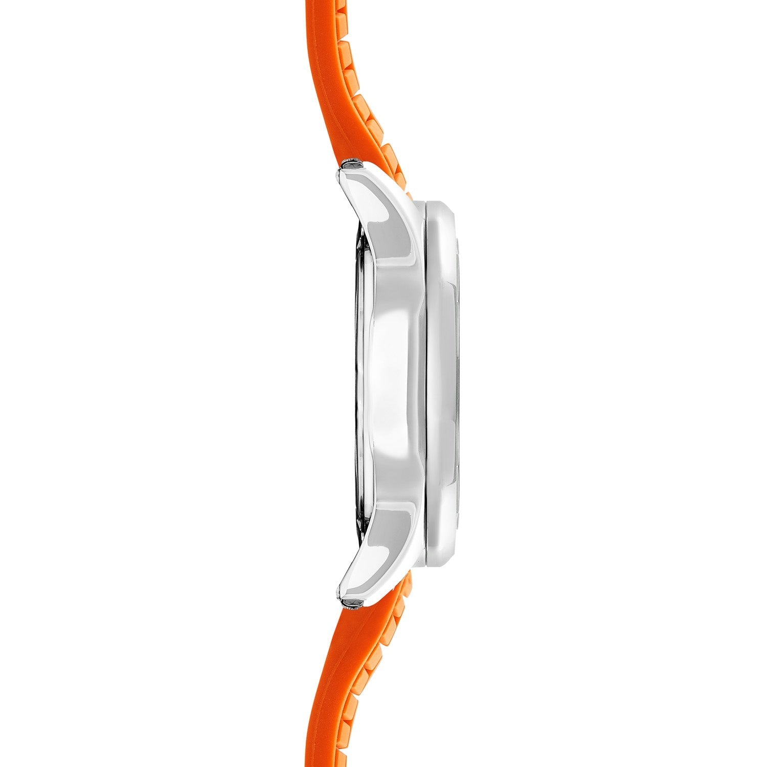 Sekonda Mens Octaire Black Dial Orange Rubber 40mm Watch