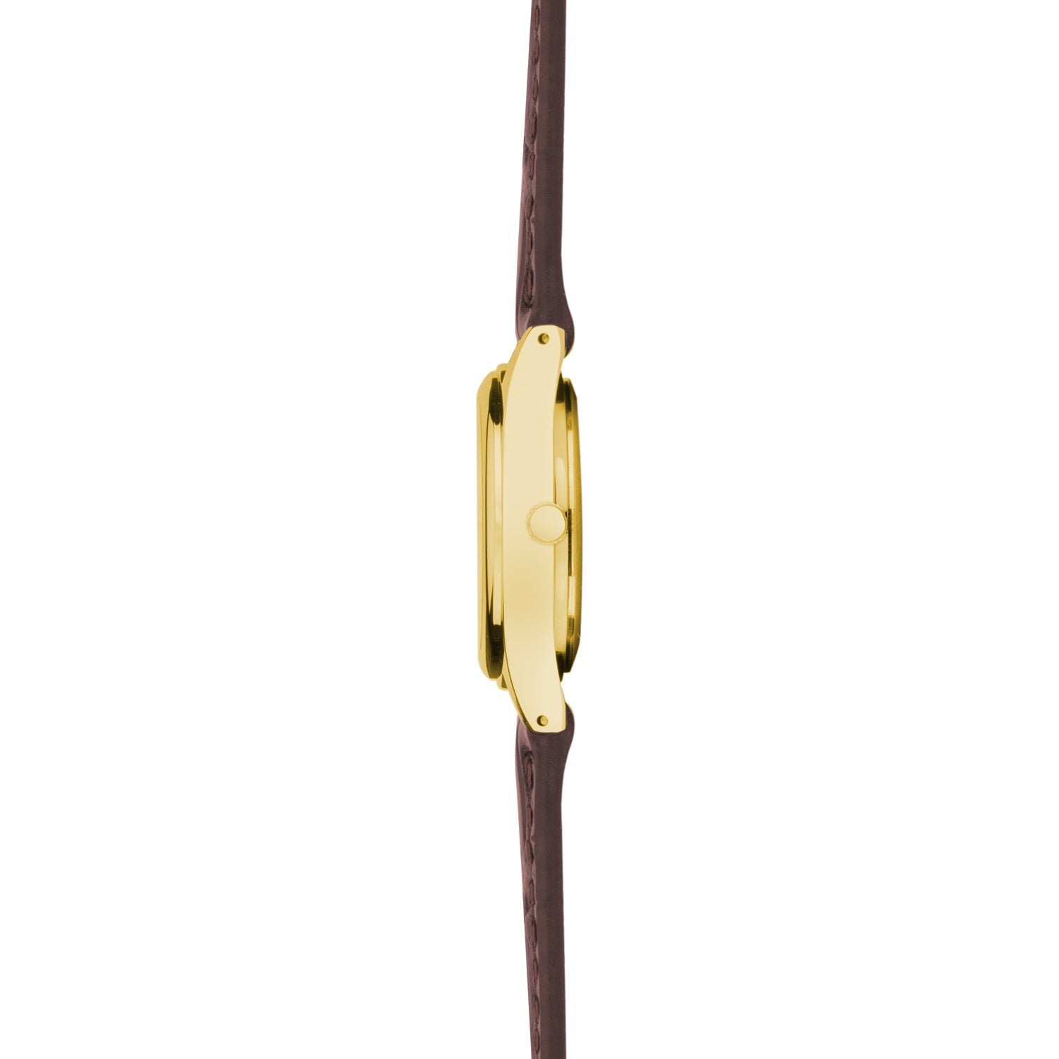 Sekonda Womens Evans White Dial Gold Brwn Leather Strap 25mm Watch