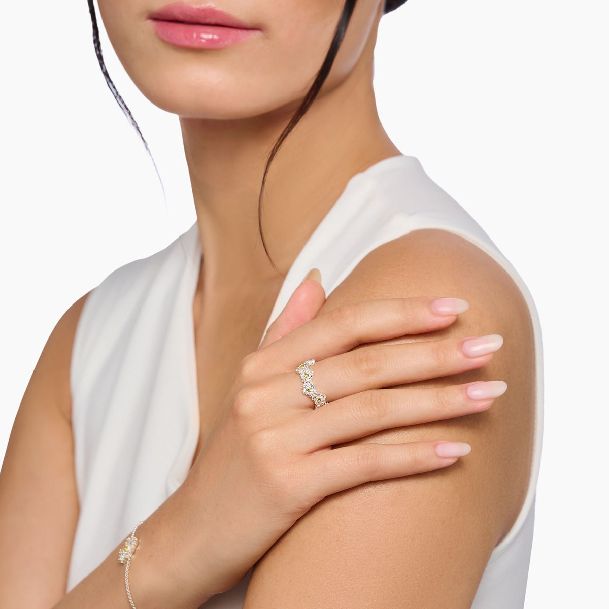 THOMAS SABO Lovely Daisy Ring in Silver