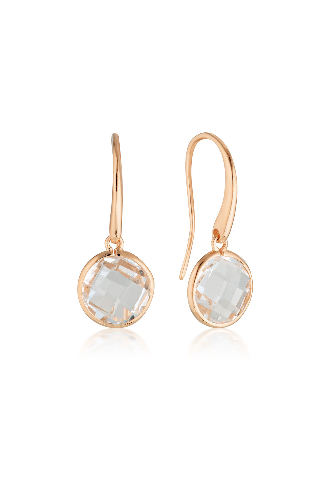 LUCENT HOOK EARRING LARGE ROSE GOLD