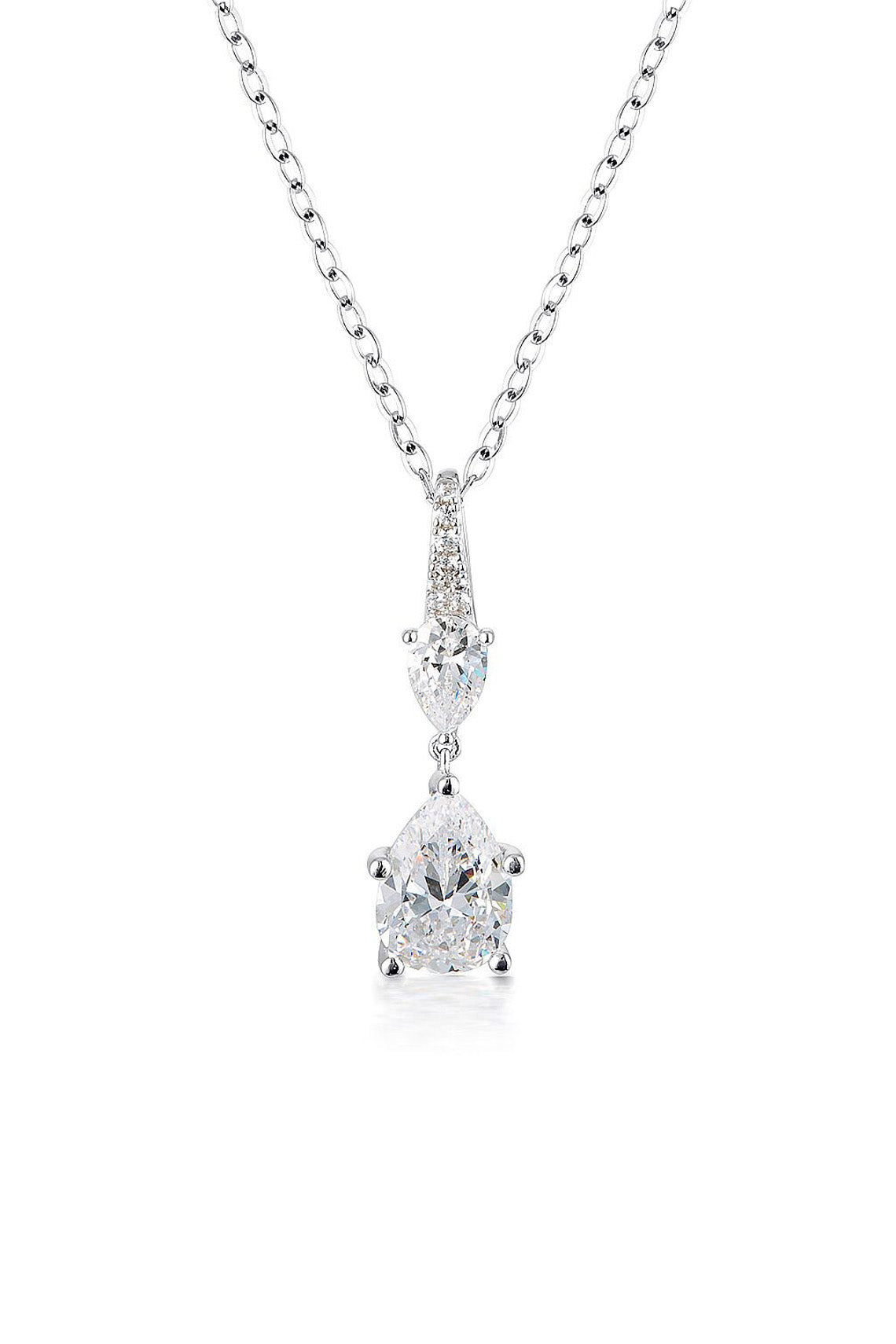 JOSEPHINE DROP PENDANT SILVER