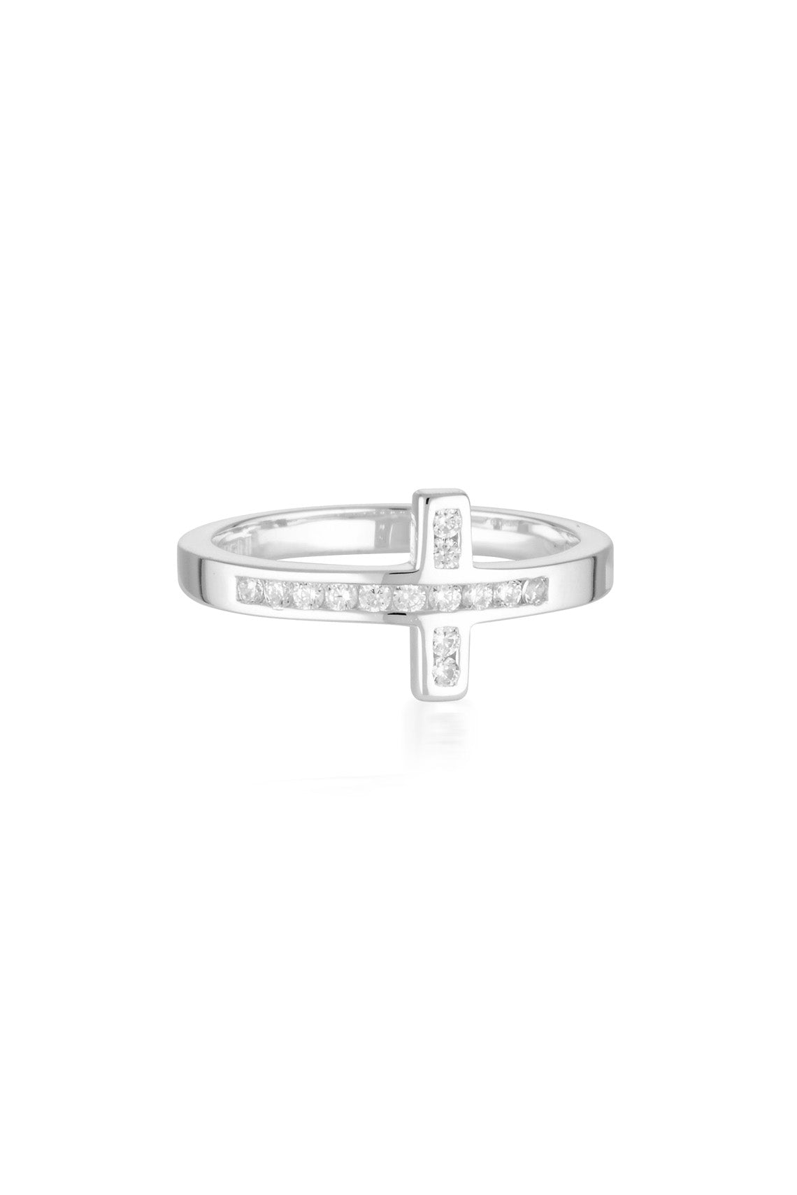 SPIRITUS WRAP CROSS RING SILVER