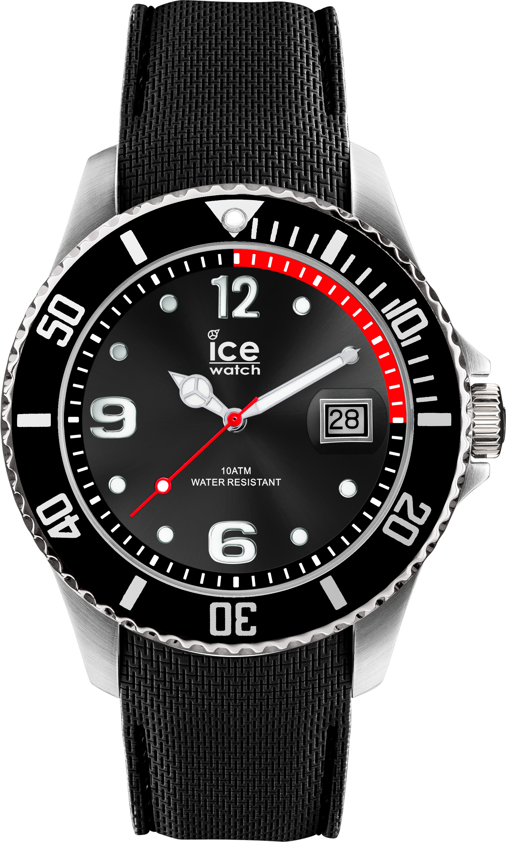 ICE WATCH Steel Collection Black Case 40mm (M) Black Dial Black Strap