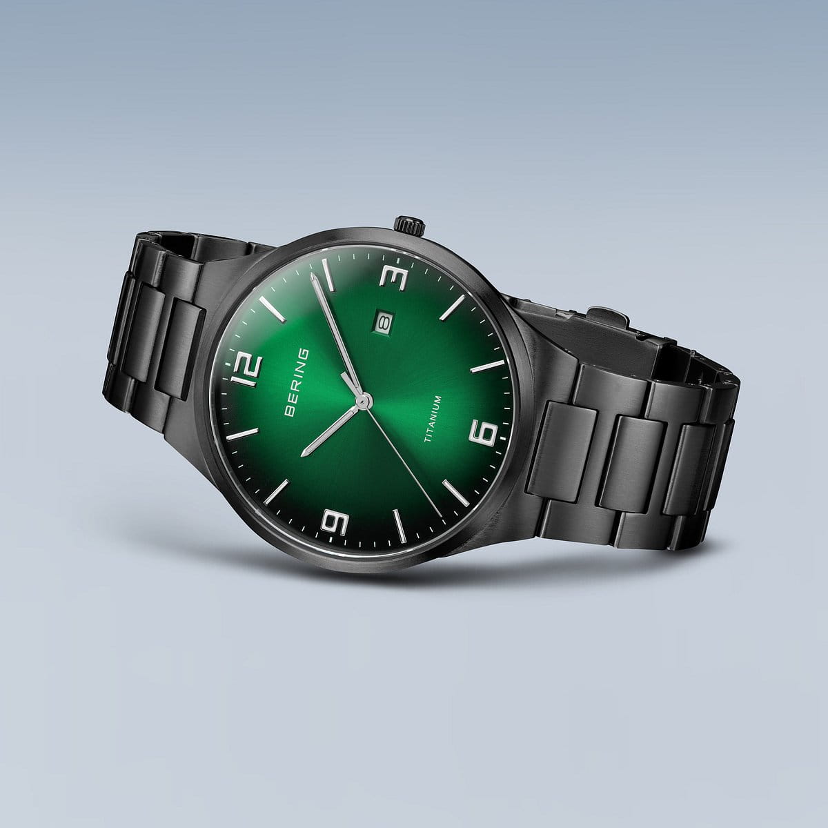Bering Men's Titanium Green Watch