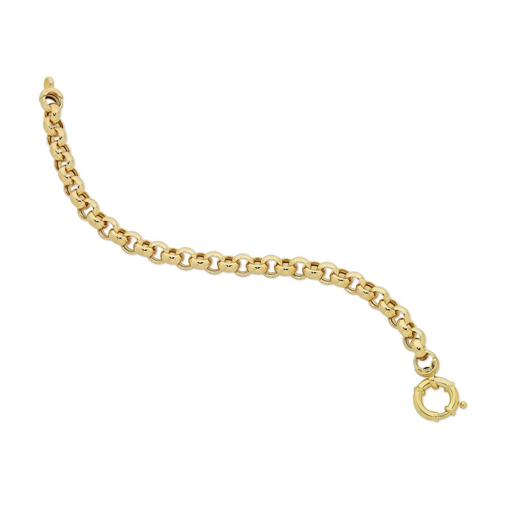 9Ct Gold Silver Filled Belcher Bracelet