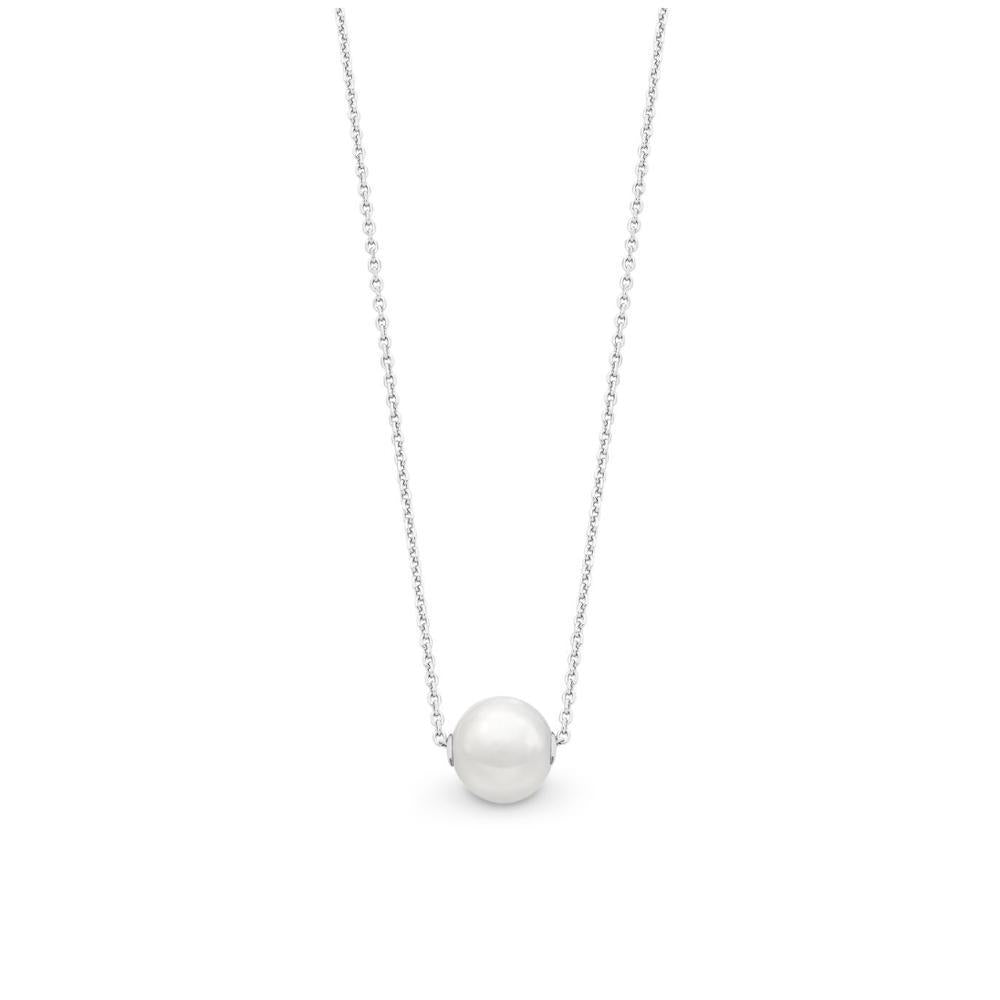 Sterling Silver Necklet With Freshwater Pearl