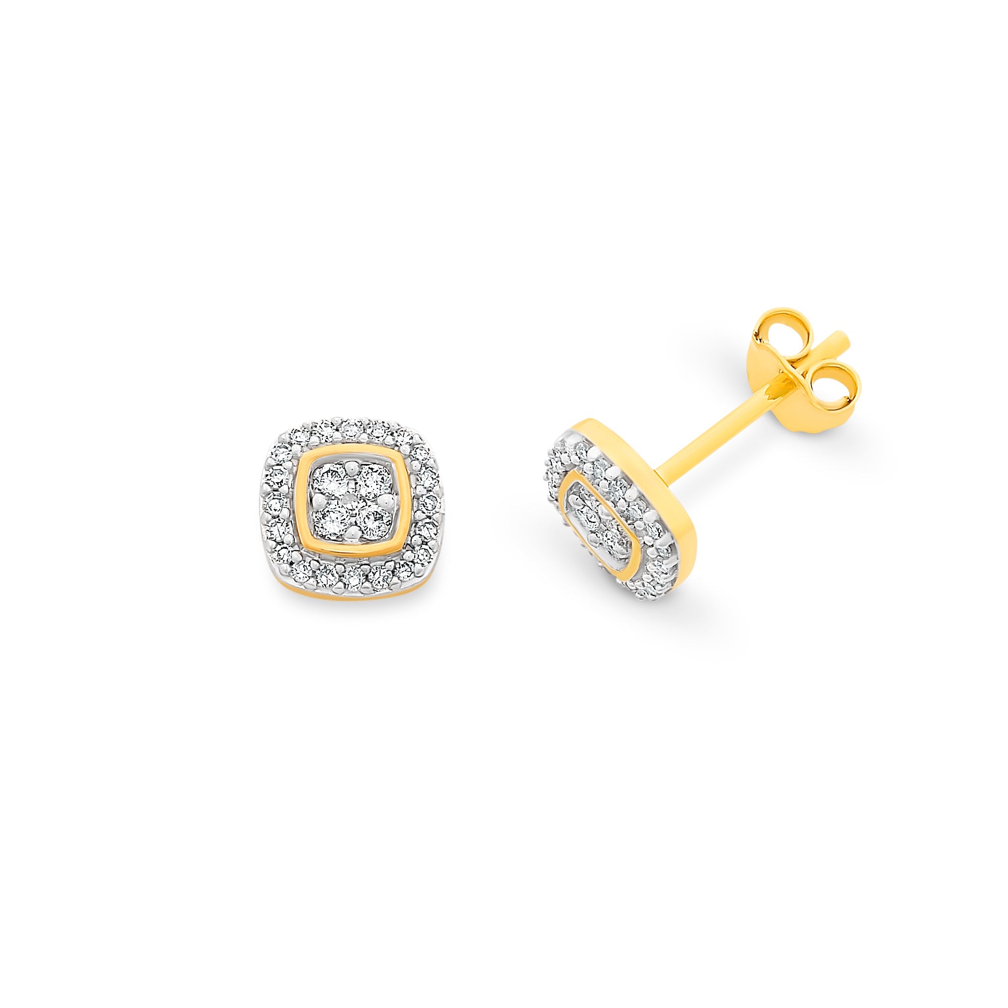 9ct Gold 0.20ct Diamond Earrings