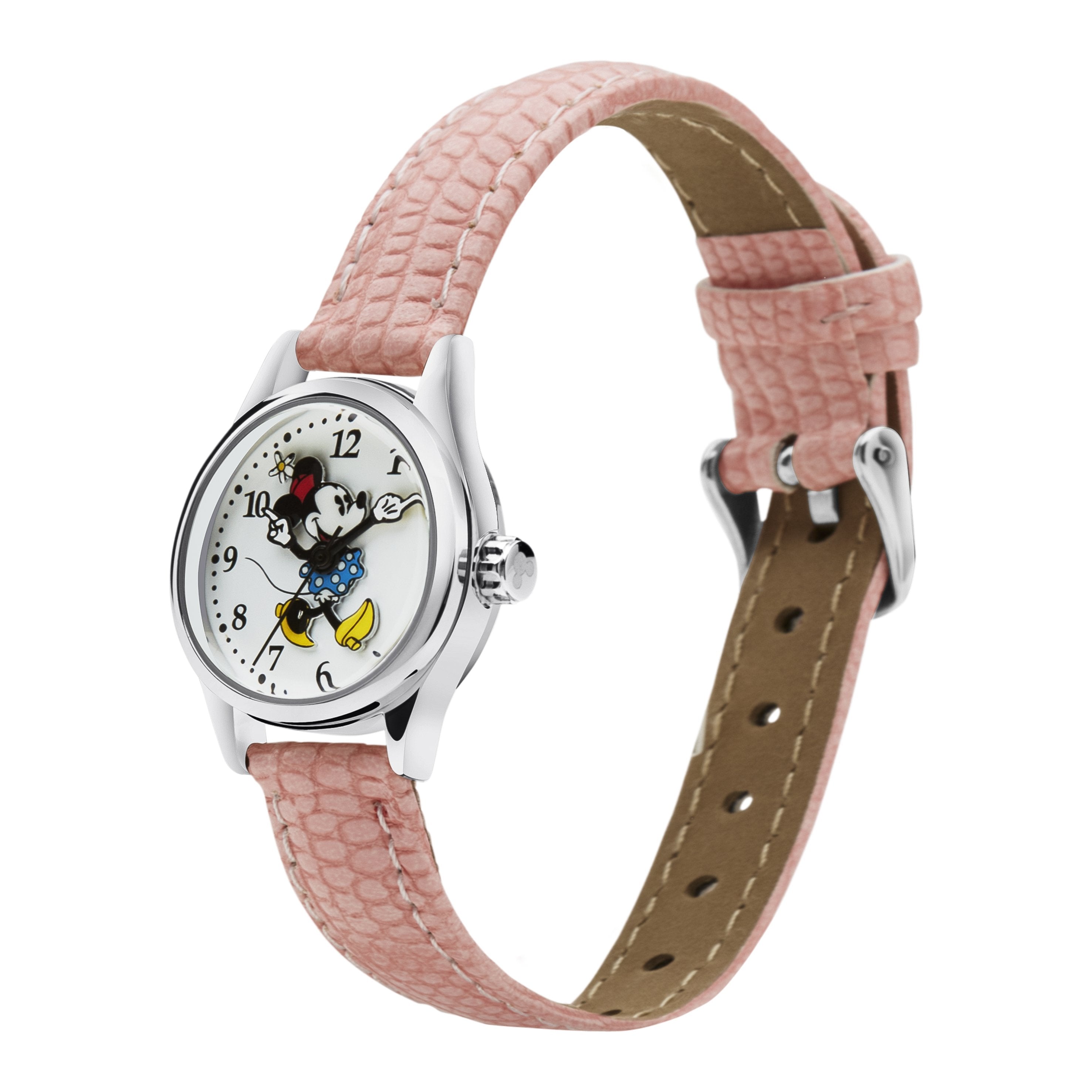 Disney Petite Minnie Croco Pink Watch