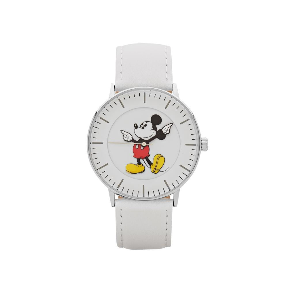 Disney Formal Mickey Silver Watch 40mm