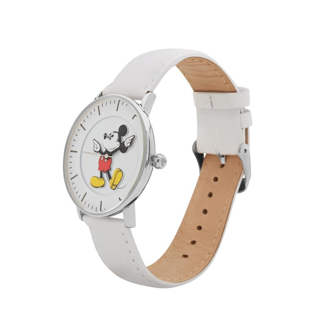 Disney Formal Mickey Silver Watch 40mm